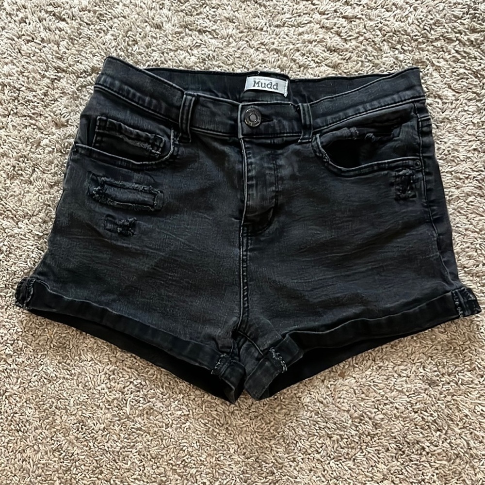 Mudd Black Jean Shorts